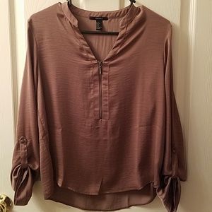 Small, brown blouse top